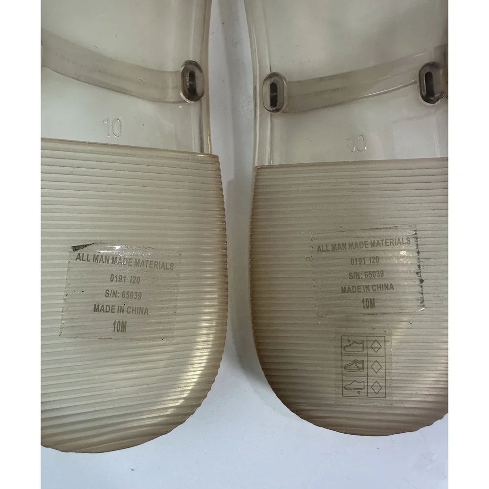 Tory Burch Mini Miller Jelly Thong Sandals Clear Flip Flops Womens Size 10M 10 - Picture 7 of 14